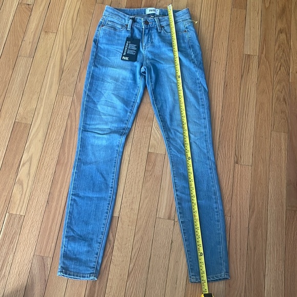 Paige Verdugo Transcend 2.0  Mid Rise light wash Ankle  jeans size 25 NWT - Picture 6 of 11